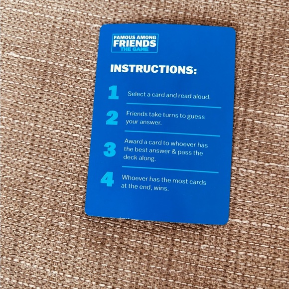 Blue Card Game - Picture 3 of 3